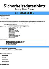 College® Oil - Sicherheitsdatenblätter