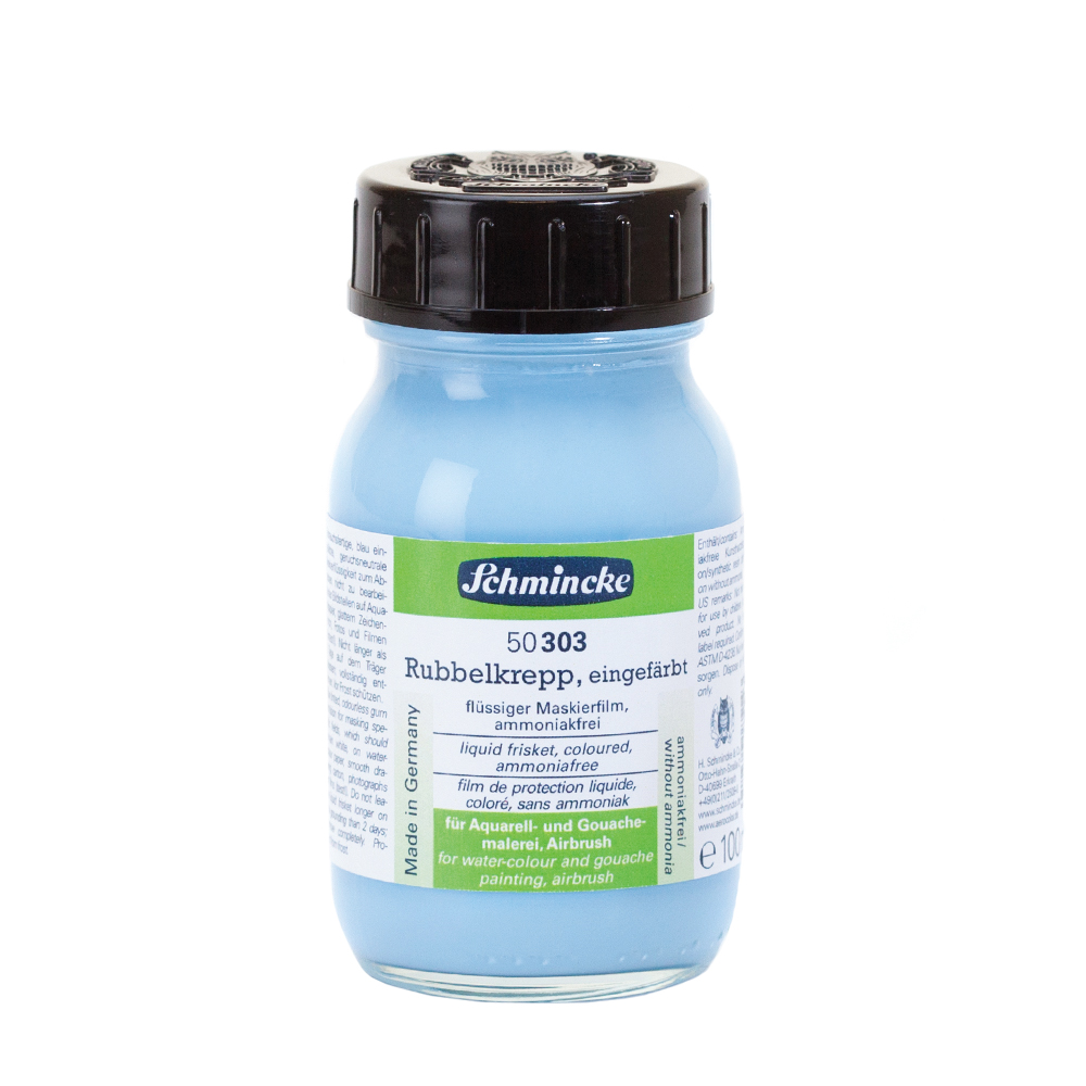 liquid frisket / drawing gum, coloured